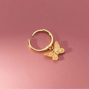 Gold Butterfly Earrings Set